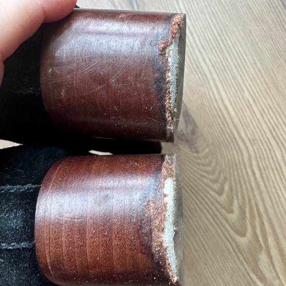 KATE SPADE NEW YORK BOOTS BOOTIES HEELS SUEDE WINTER FALL 8.5 - Picture 4 of 6